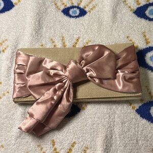 Elegant Pink and Cream Clutch